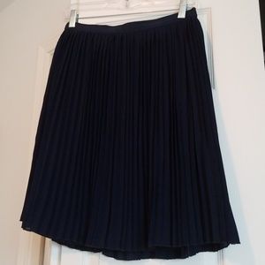 J.Crew blue pleated skirt
